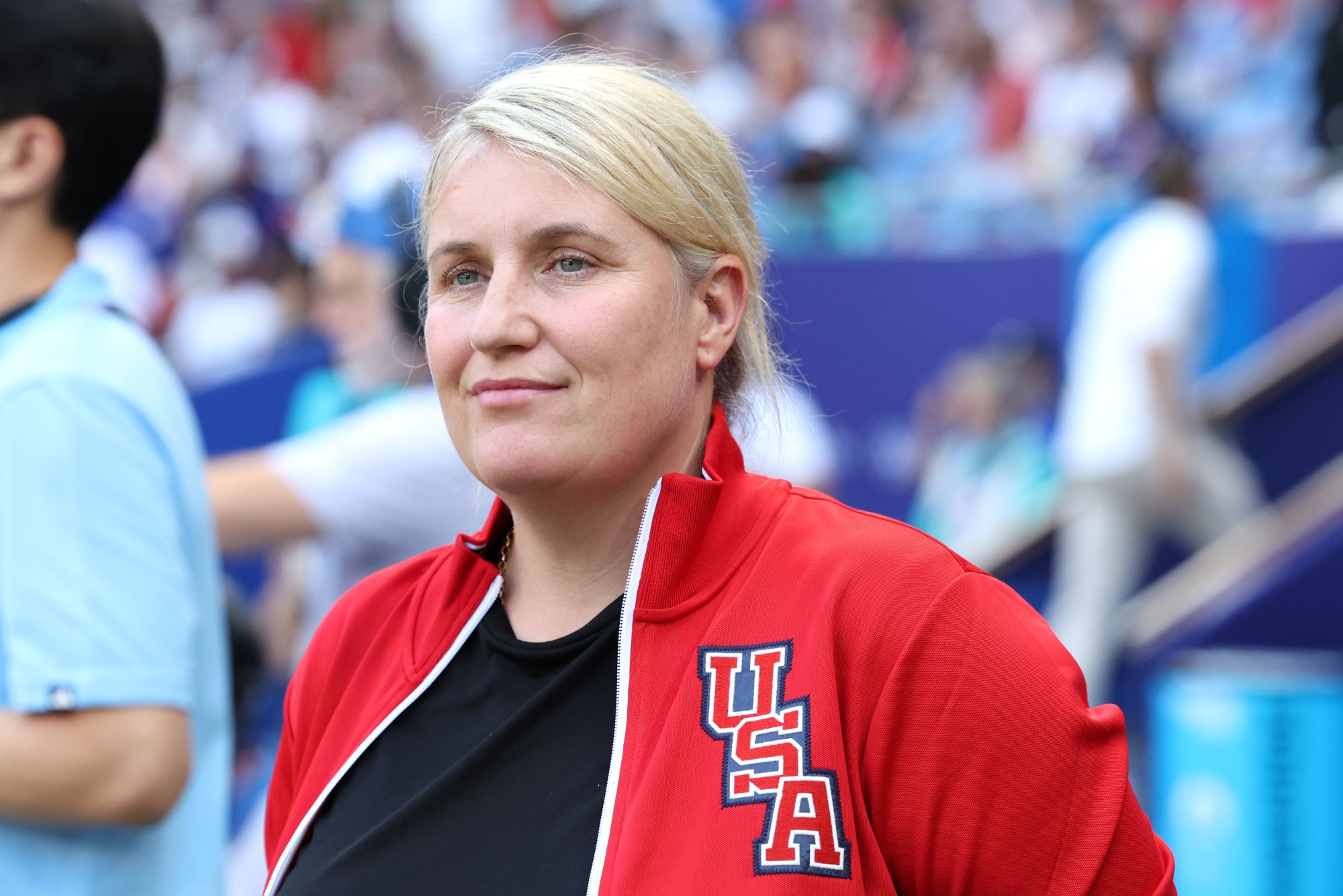 Hayes compares international management to grandparent role as she embraces life with USA